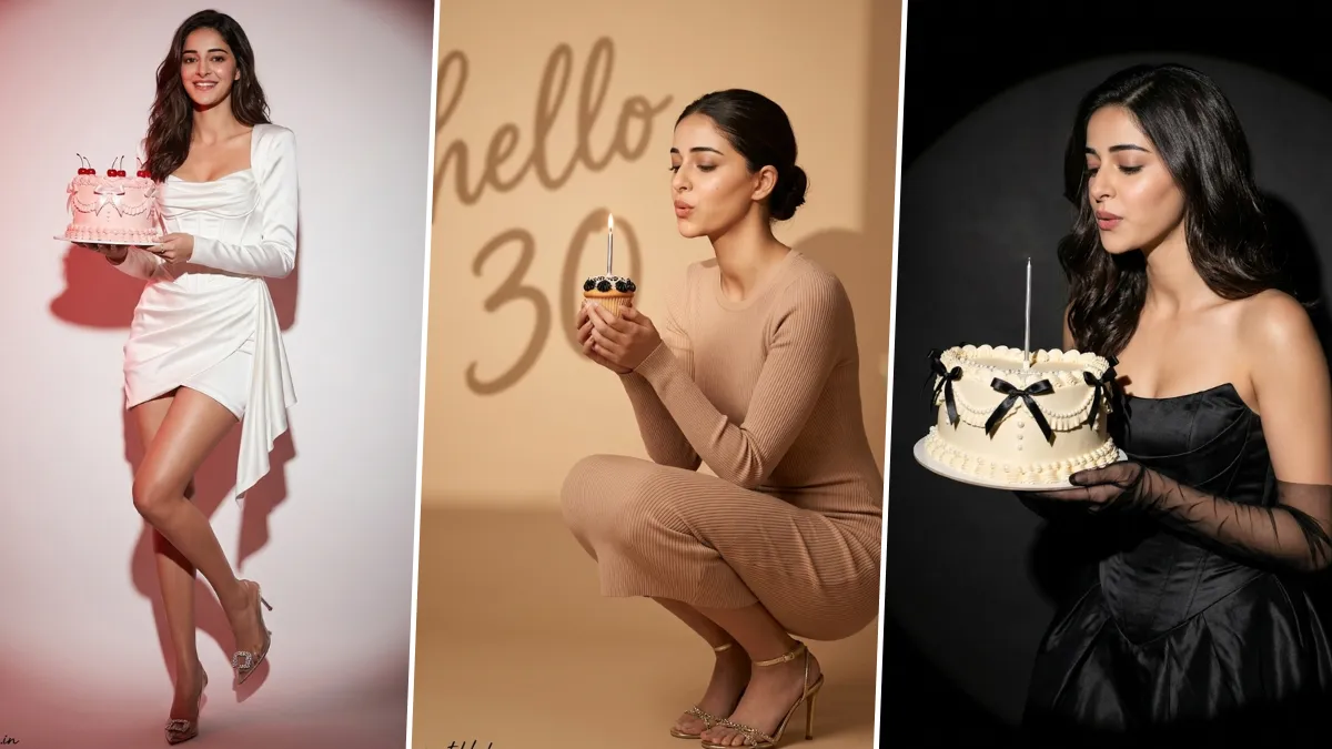 Ultra realistic birthday photoshoot AI portrait with cake, candle and aesthetic celebration lighting