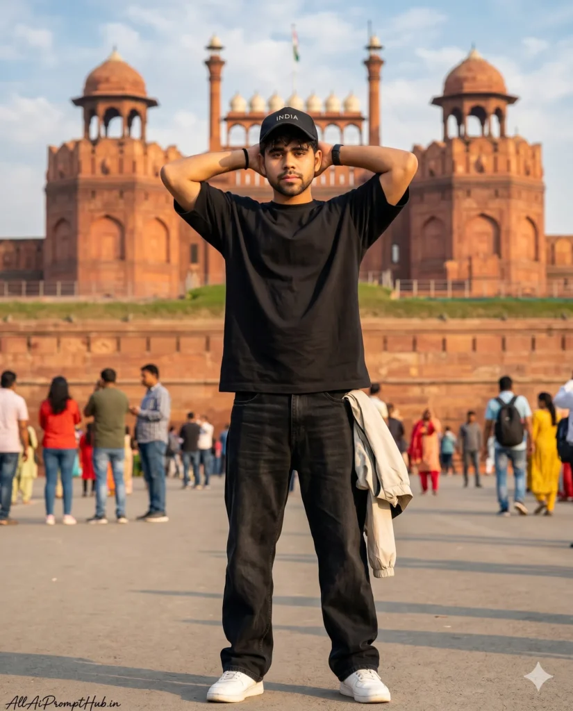 Hyper realistic Indian travel lifestyle portrait AI image