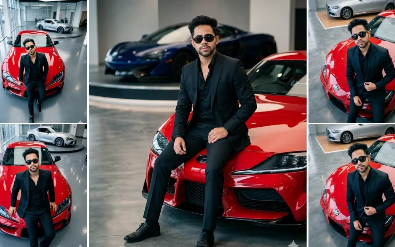 Best AI Prompts for Luxury Lifestyle: Men’s Fashion in Suit with Toyota Supra & Sports Cars