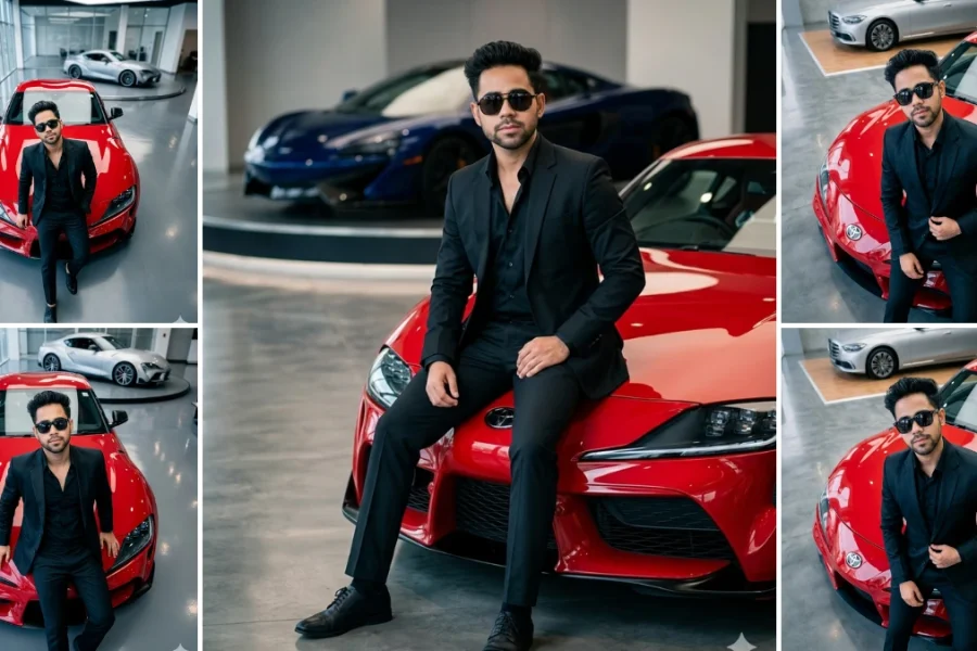 Best AI Prompts for Luxury Lifestyle: Men’s Fashion in Suit with Toyota Supra & Sports Cars